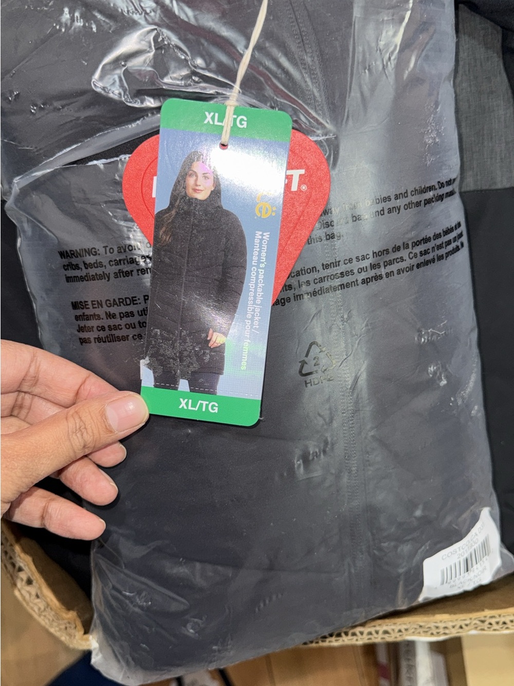 Men's Black Winter Coat - XL